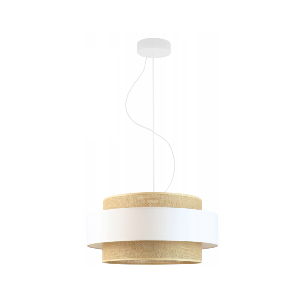 Lampa sufitowa żyrandol lampa wisząca z abażurem walec 40 cm BLUES