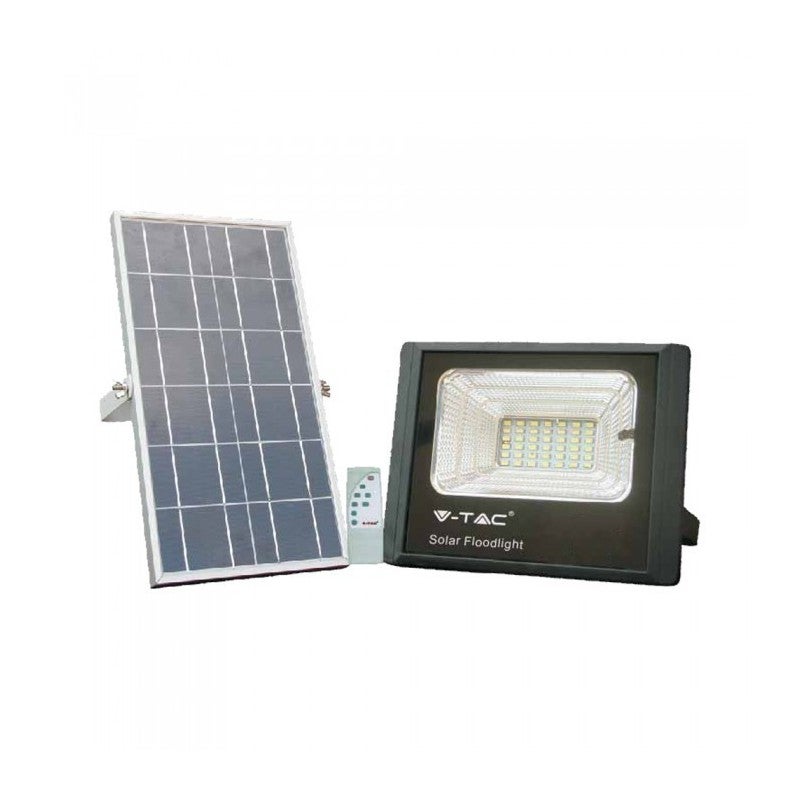 Reflektor LED z pilotem i panelem słonecznym 12W 6000K