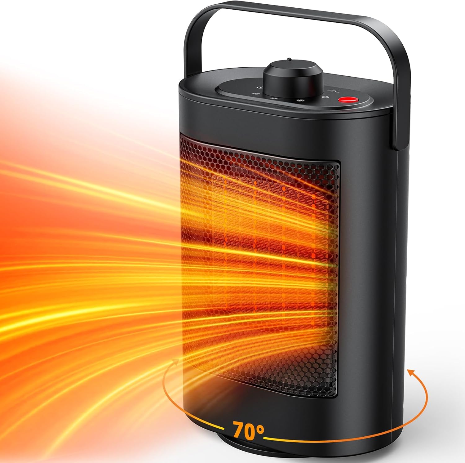 Grzejnik Termowentylator 1500W – Oszczędność Energii, Cichy, 3 Poziomy Grzania