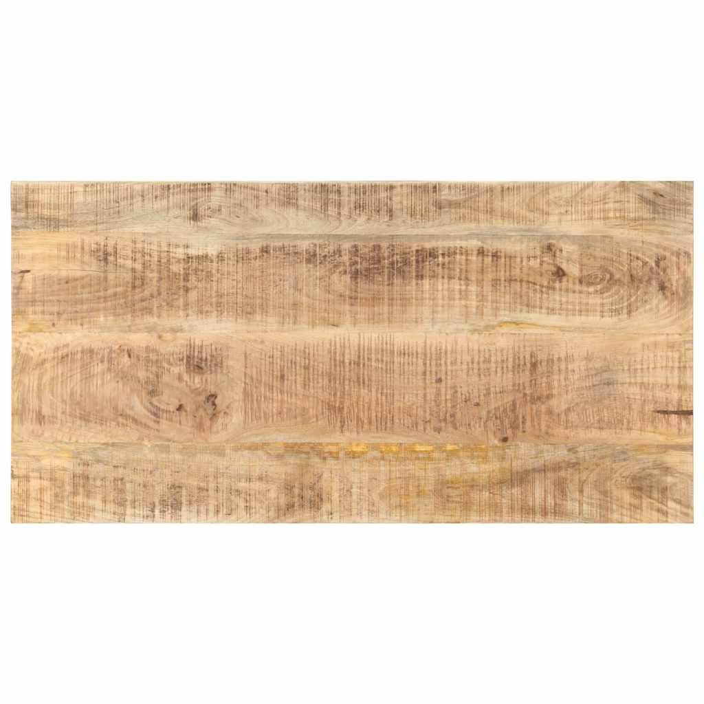 Blat Drewniany do Stołu 100x60 cm z Litego Drewna Mango Lakierowany