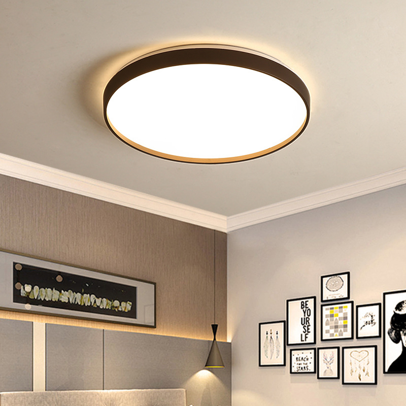 Lampa sufitowa LED cm nowoczesna energooszczędna lampa sufitowa okrągły żyrandol LED W do salonu sypialni kuchni korytarza światło białe K