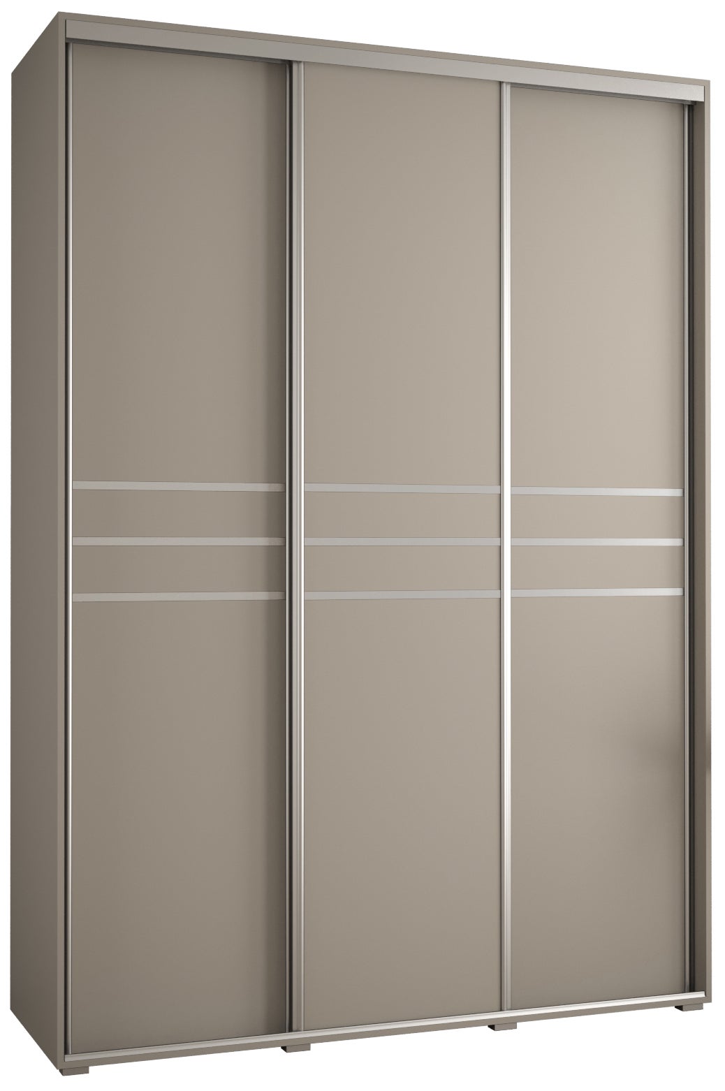Szafa przesuwna wysoka Dakota 10 180 x 60 x 235,2 cm kaszmir + u. Srebrny - Abiks Meble
