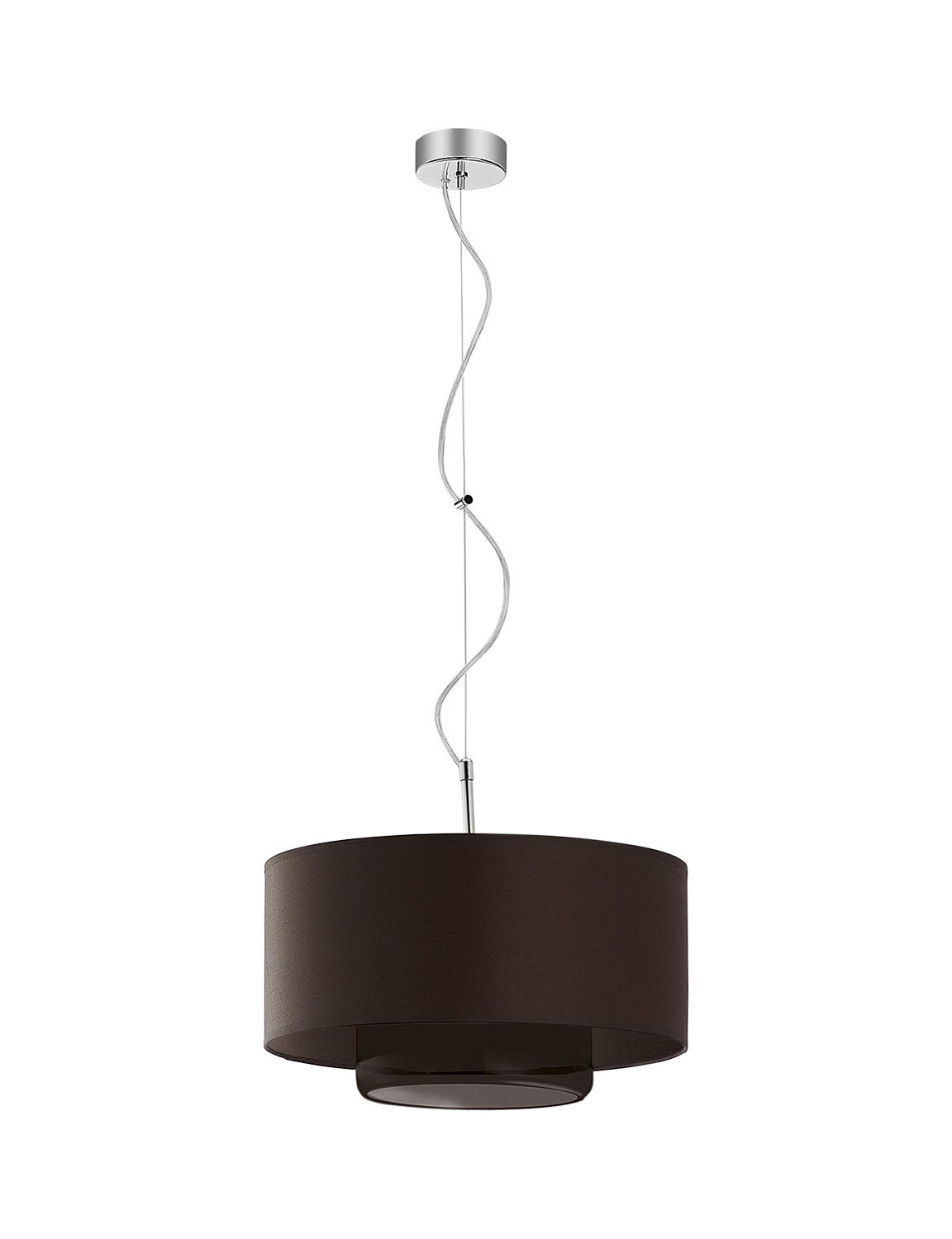 Lampa wisząca AVEO Jupiter czarno-brązowa E27 80 cm 1 szt.
