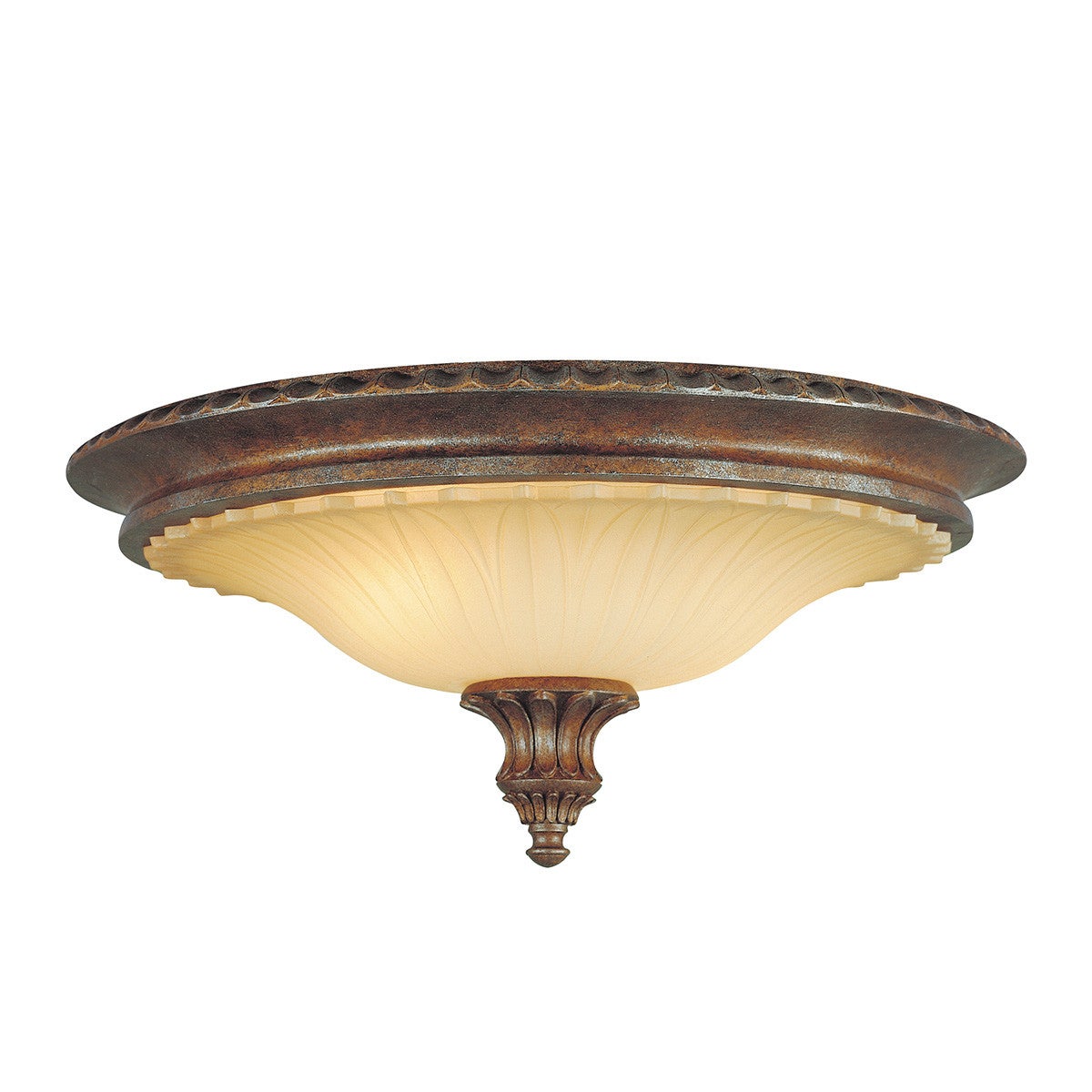 Plafon okrągły 44.5 cm 2xE27 60W brytyjski brąz Stirling Castle Feiss