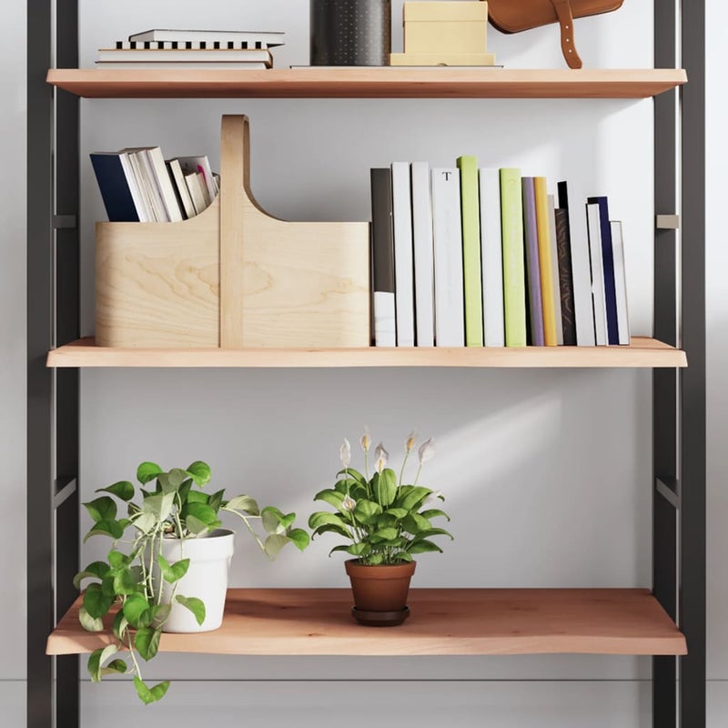 vidaXL Półka, 100x50x2 cm, surowe lite drewno dębowe