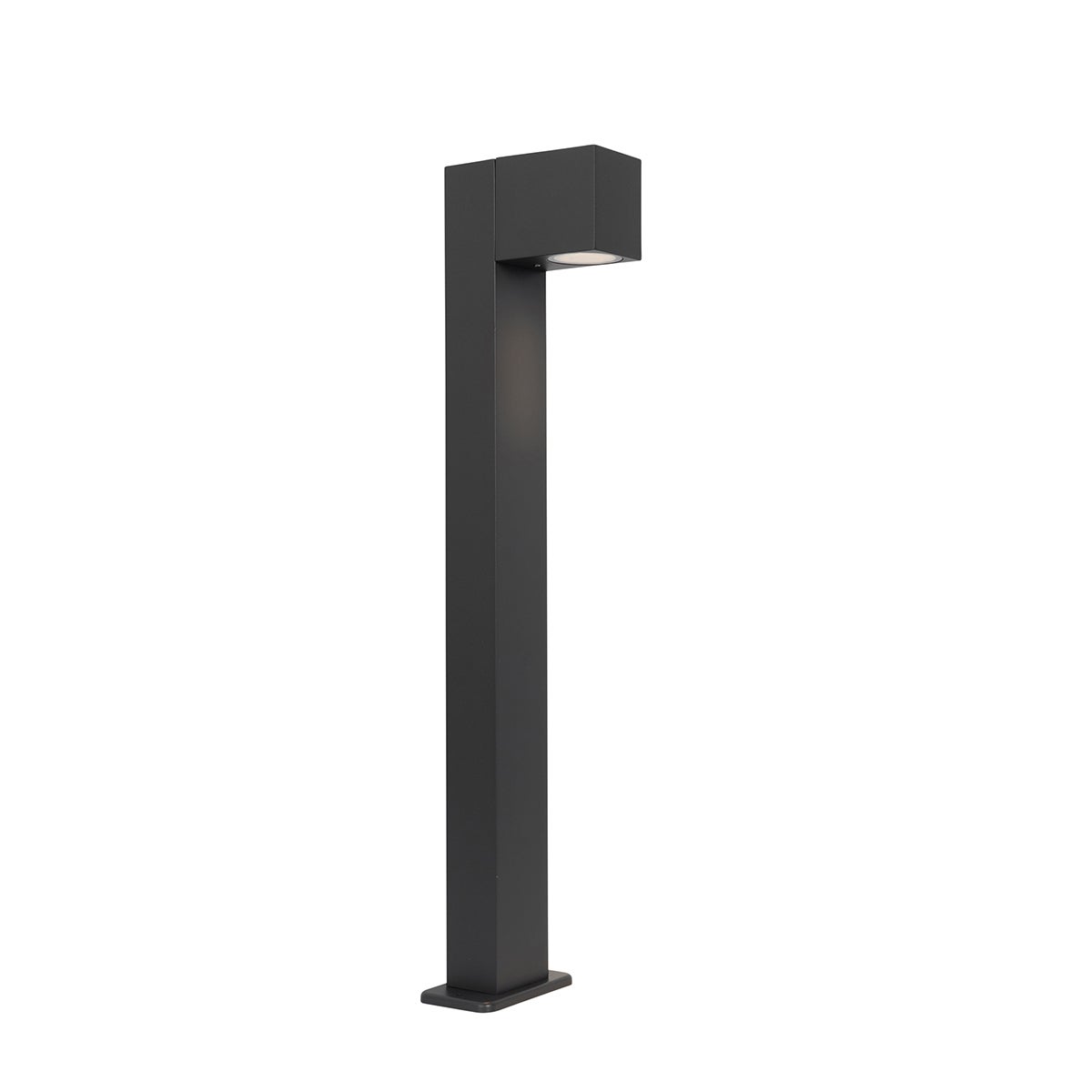 Qazqa przemysłowy lampa słupkowa do ogród - Baleno - ciemnoszary, max. 11w, kompatybilny z żarówką LED, gu10, 65cm, IP44