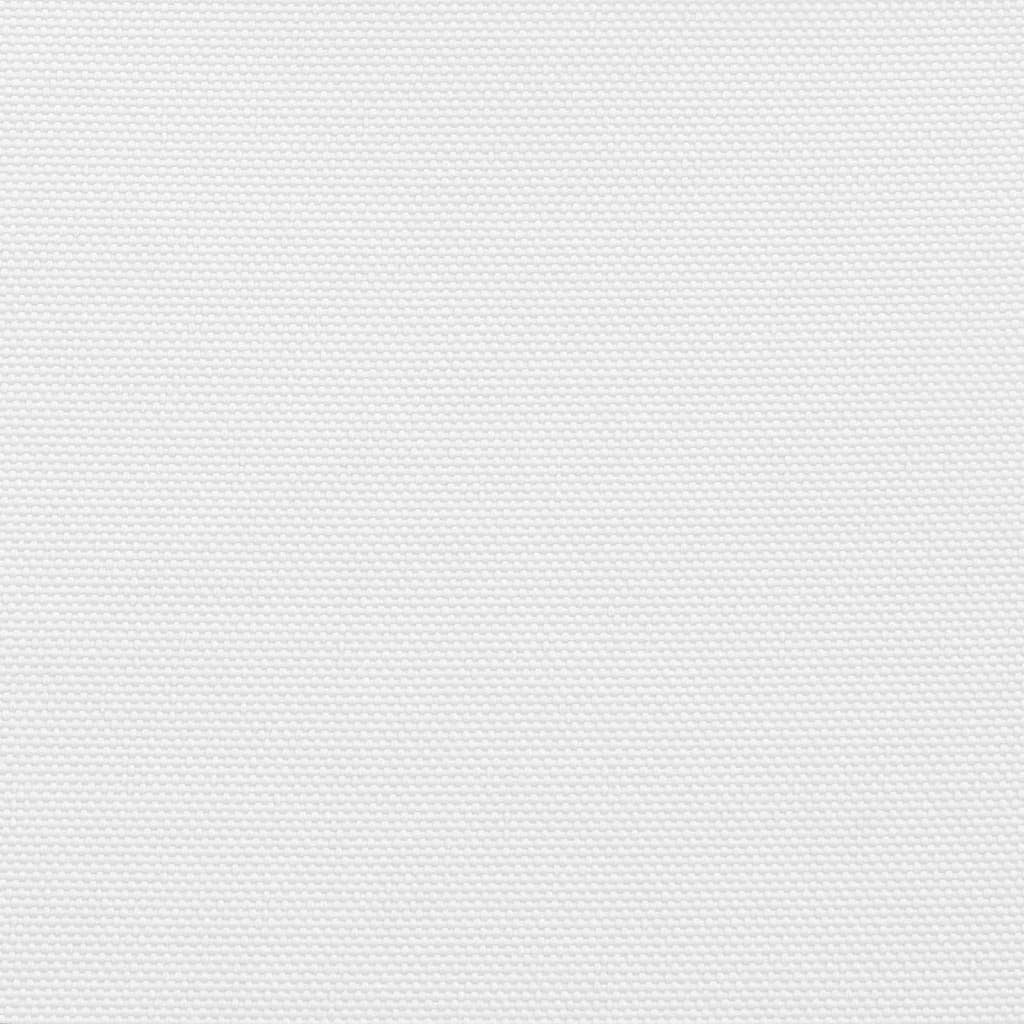 Żagiel przeciwsłoneczny prostokątny z białej tkaniny Oxford, 2,5 x 4,5 m