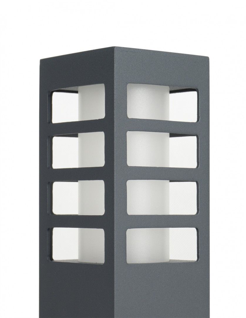Lampa ogrodowa stojąca Rado ciemnoszara 1xE27x18W IP54 wym: 50 x 8 x 8 cm aluminium SU-MA