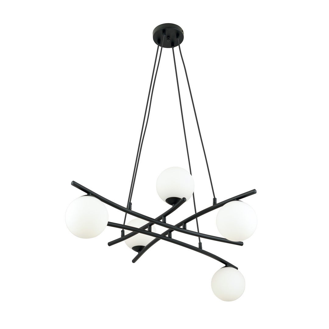 Lampa wisząca żyrandol ESSA 5 OPAL Emibig 1201/5