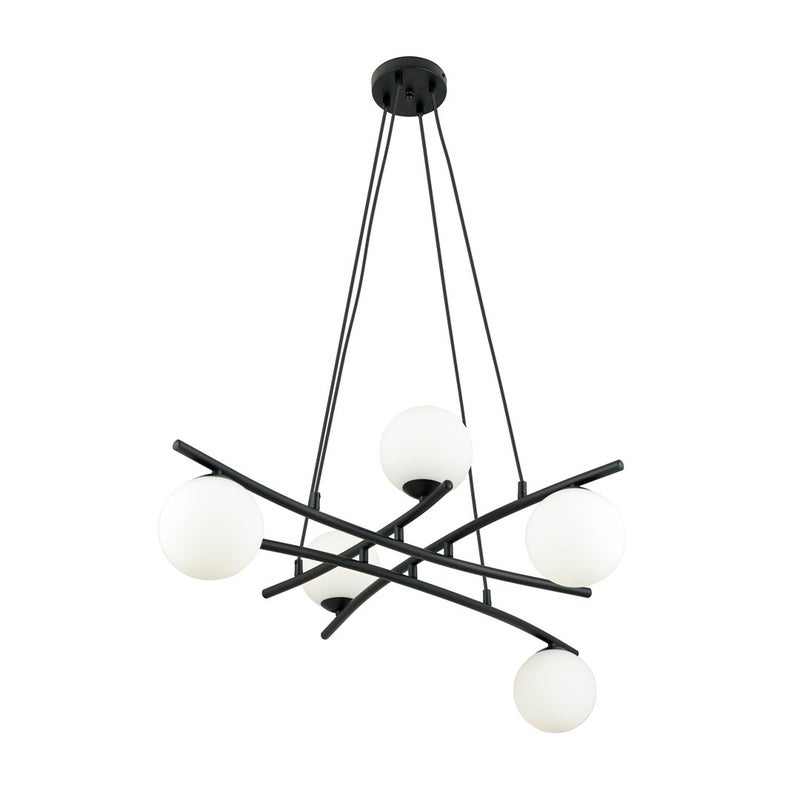 Lampa wisząca żyrandol ESSA 5 OPAL Emibig 1201/5