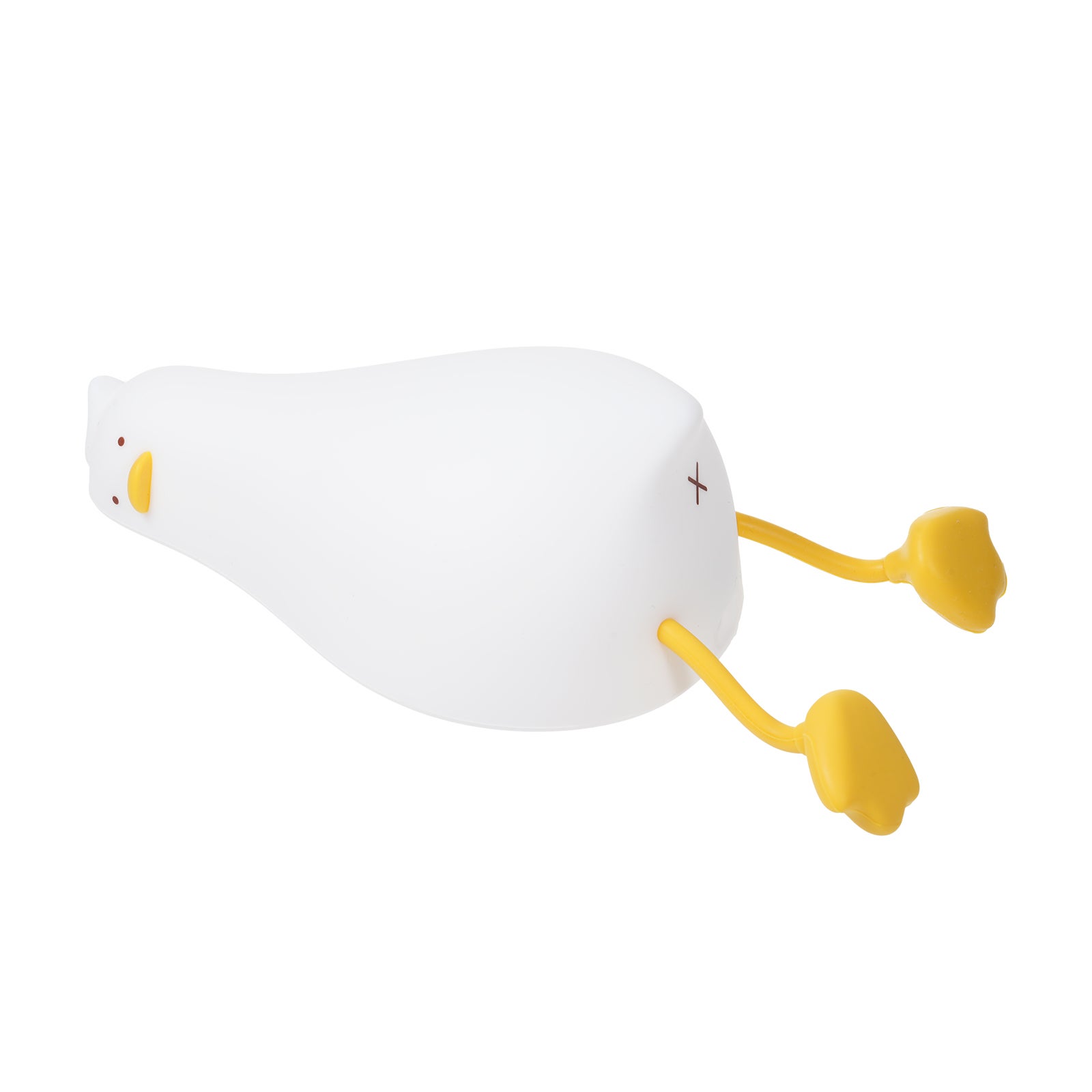 Lampka nocna Silent Duck, akumulatorowa, 30-minutowy timer, dotykowa lampka nocna z 3 poziomami jasności, silikonowa, antystresowa
