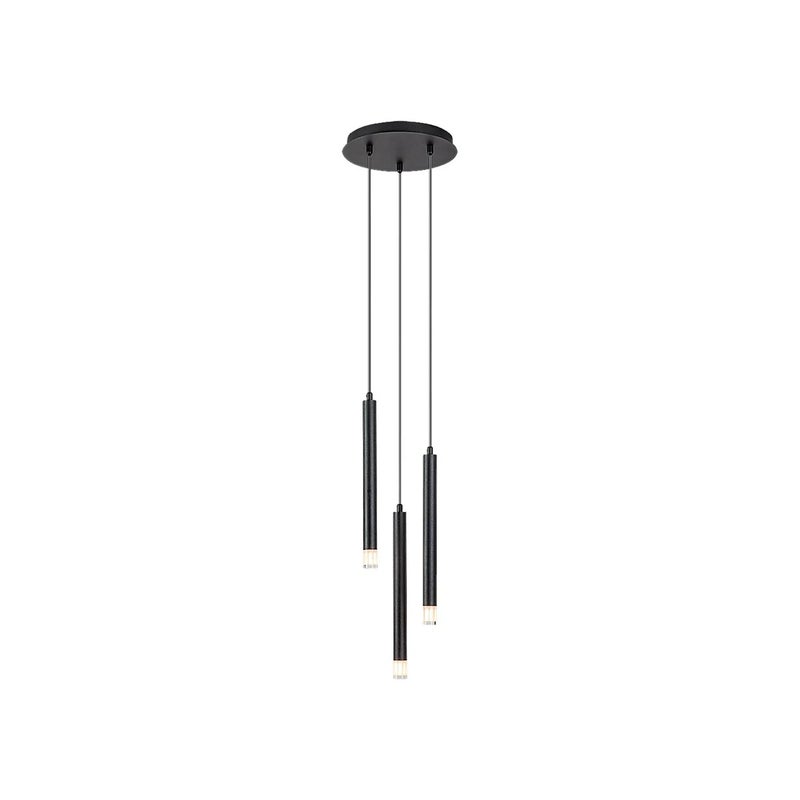 Lampa wisząca Ramira czarno-przezroczysty 3xG9x5W nowoczesna wym: 120 x 25 x 25 cm metal Rabalux