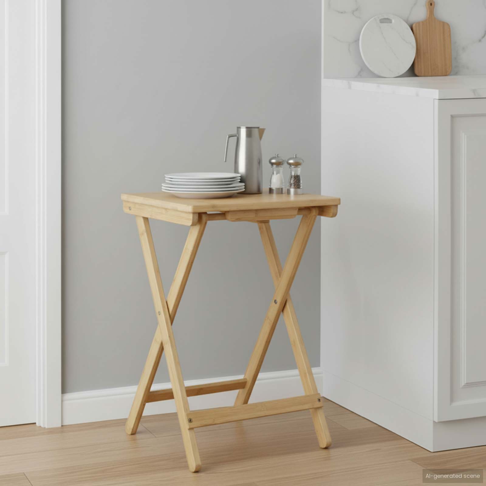 Stół kuchenny Naturalny 40 x 30 x 53,5 cm Bambus vidaXL