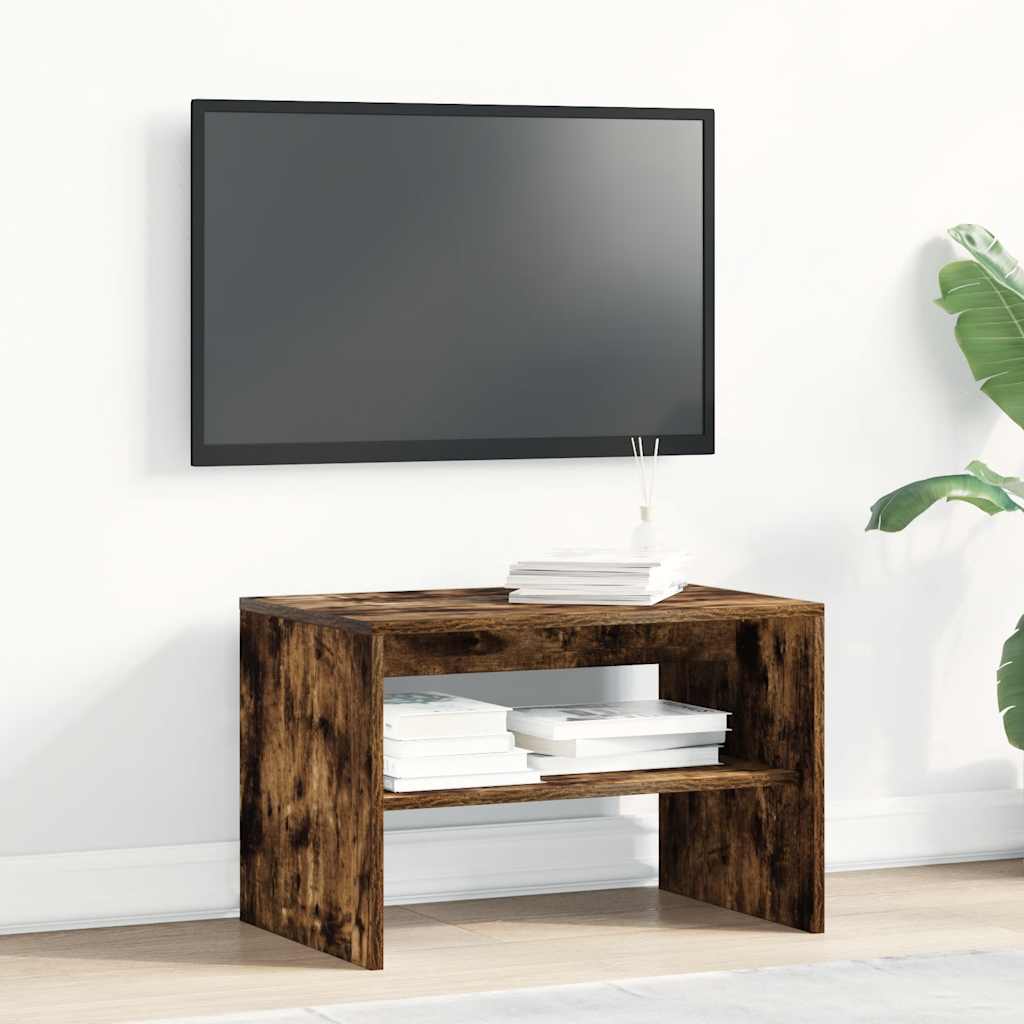 Szafka RTV Dąb wędzony 60x40x40 cm Drewno klejone