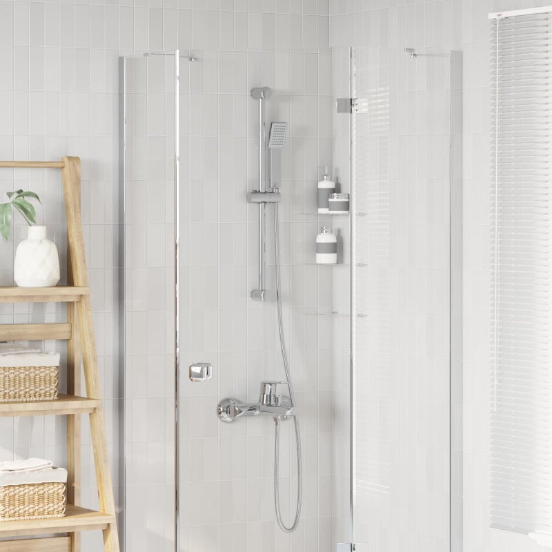 Zestaw systemu prysznicowego chromowany 70 cm Stal nierdzewna vidaXL