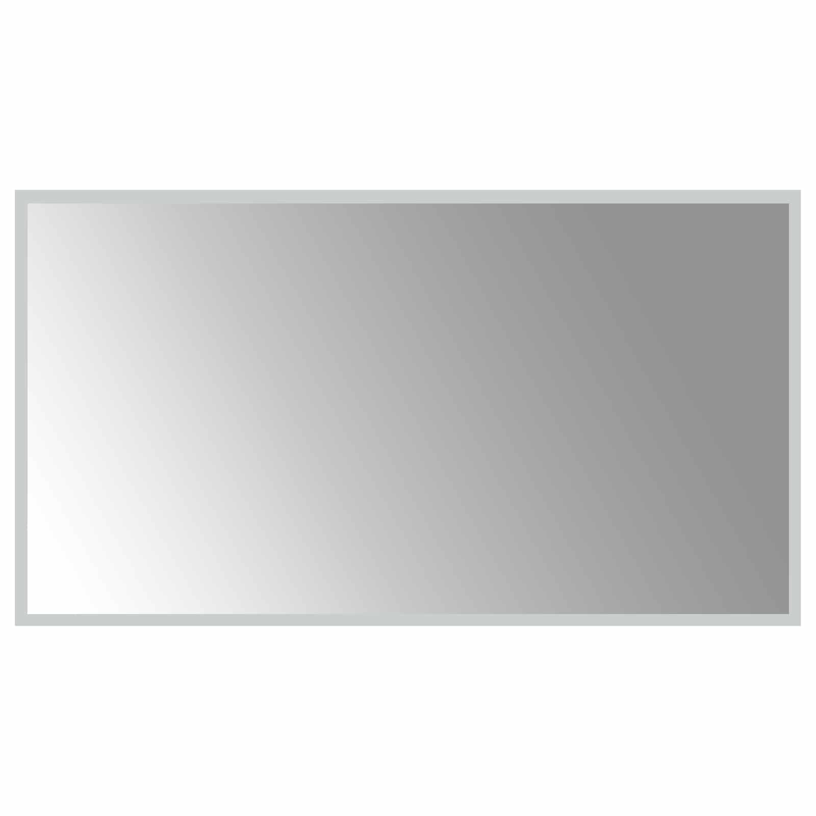 Lustro Łazienkowe Ścienne 90x50 cm z LED ze Szkła Hartowanego Przezroczyste