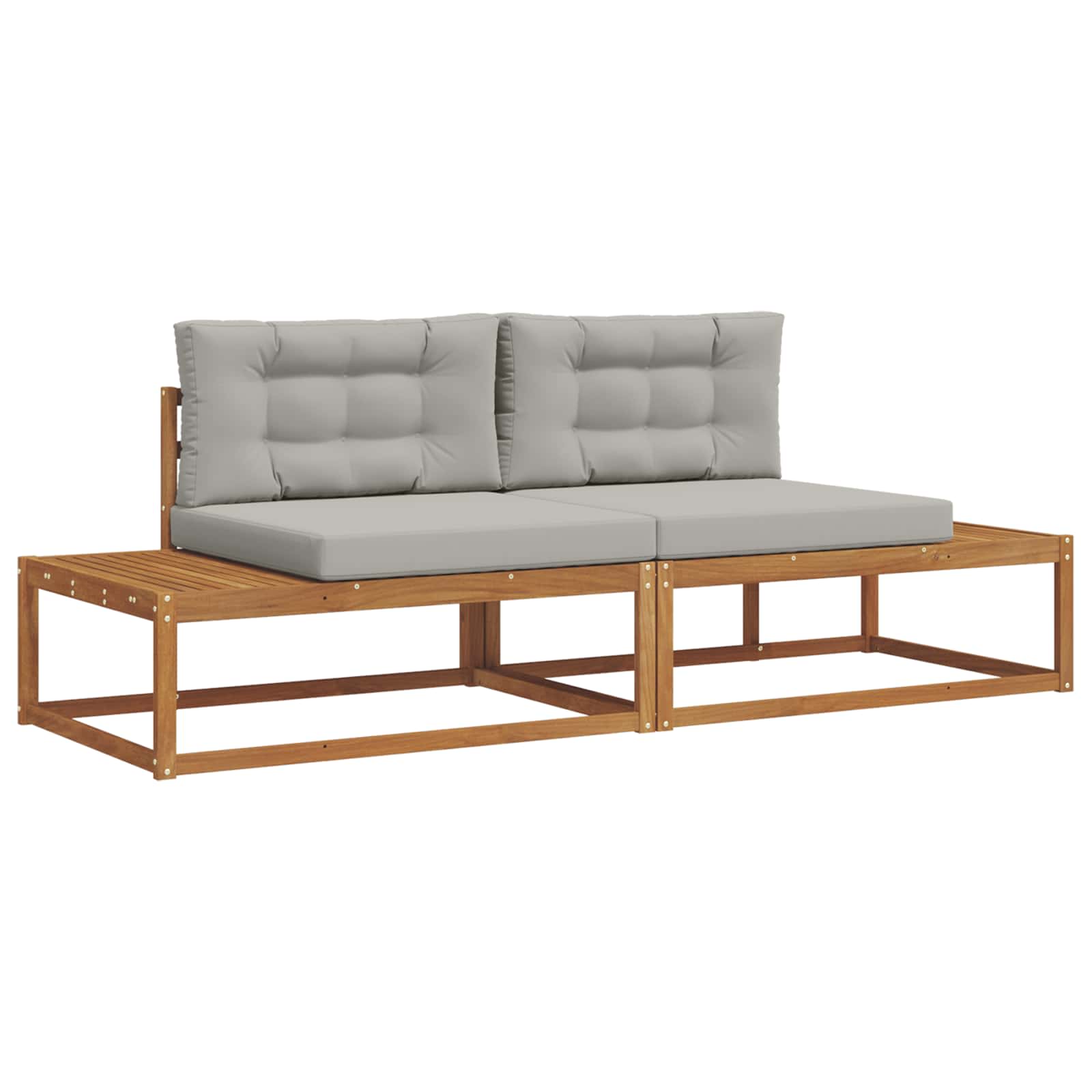 Sofa Ogrodowa Modułowa 2-Osobowa Drewniana na Taras