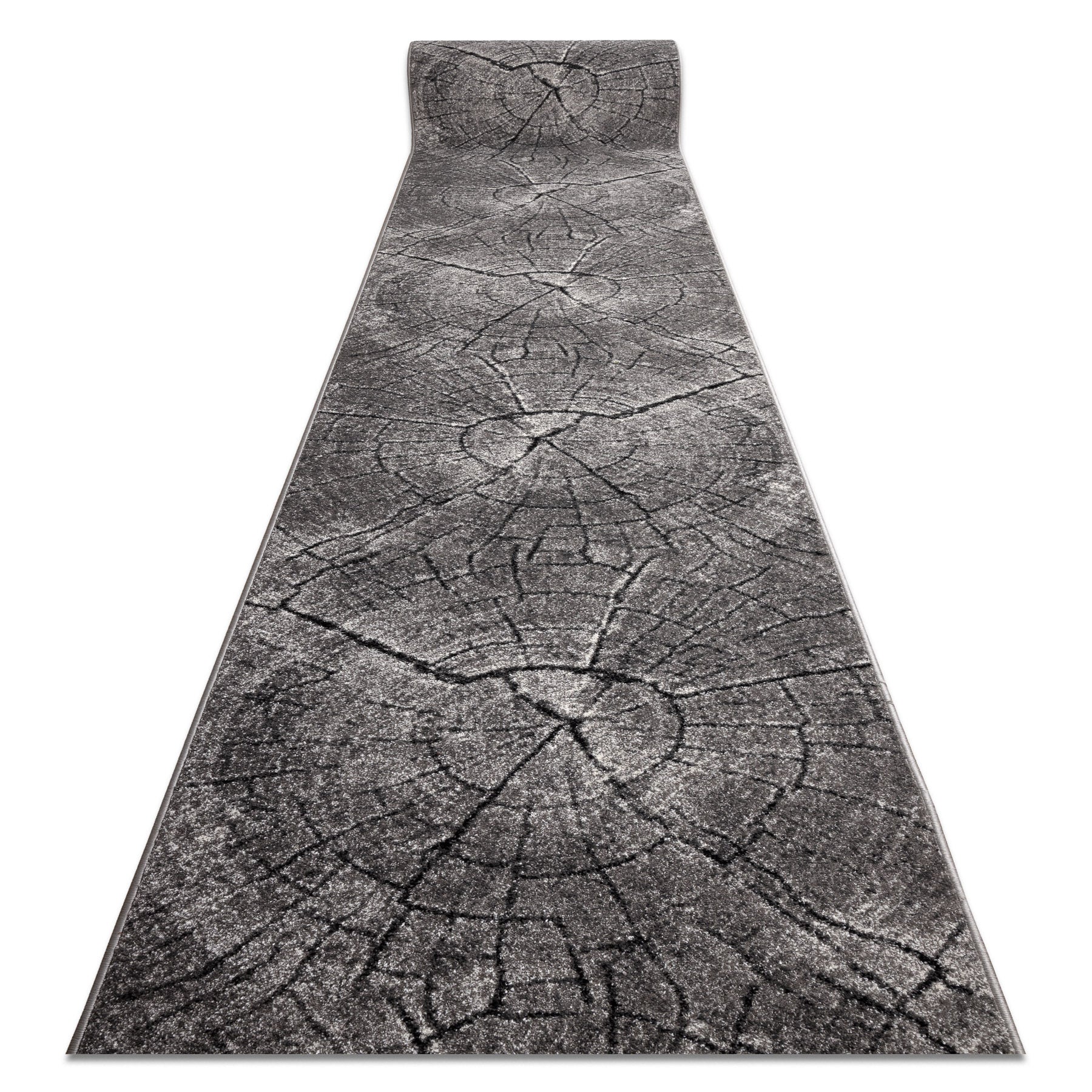 Chodnik SILVER Tronko Pień drzewo drewno szary 80cm 80x780 cm