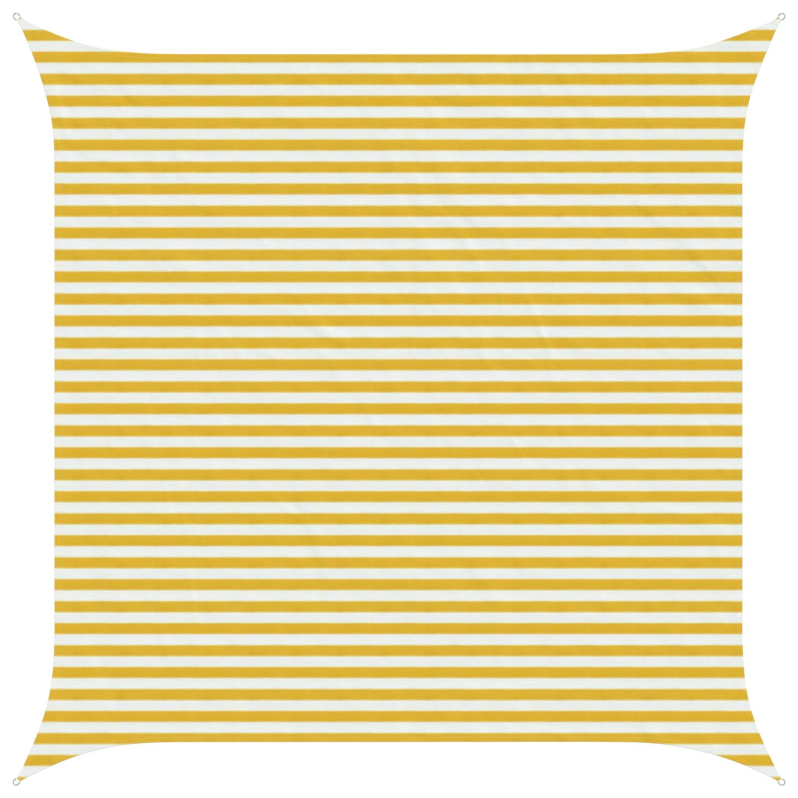 Żagiel Przeciwsłoneczny Kwadratowy 450x450 cm HDPE Żółto-Biały