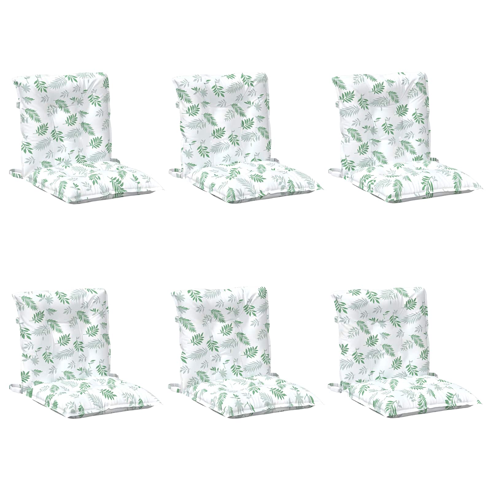 Poduszka na zewnątrz 6 pcs Biały 100 x 50 x 7 cm tkanina