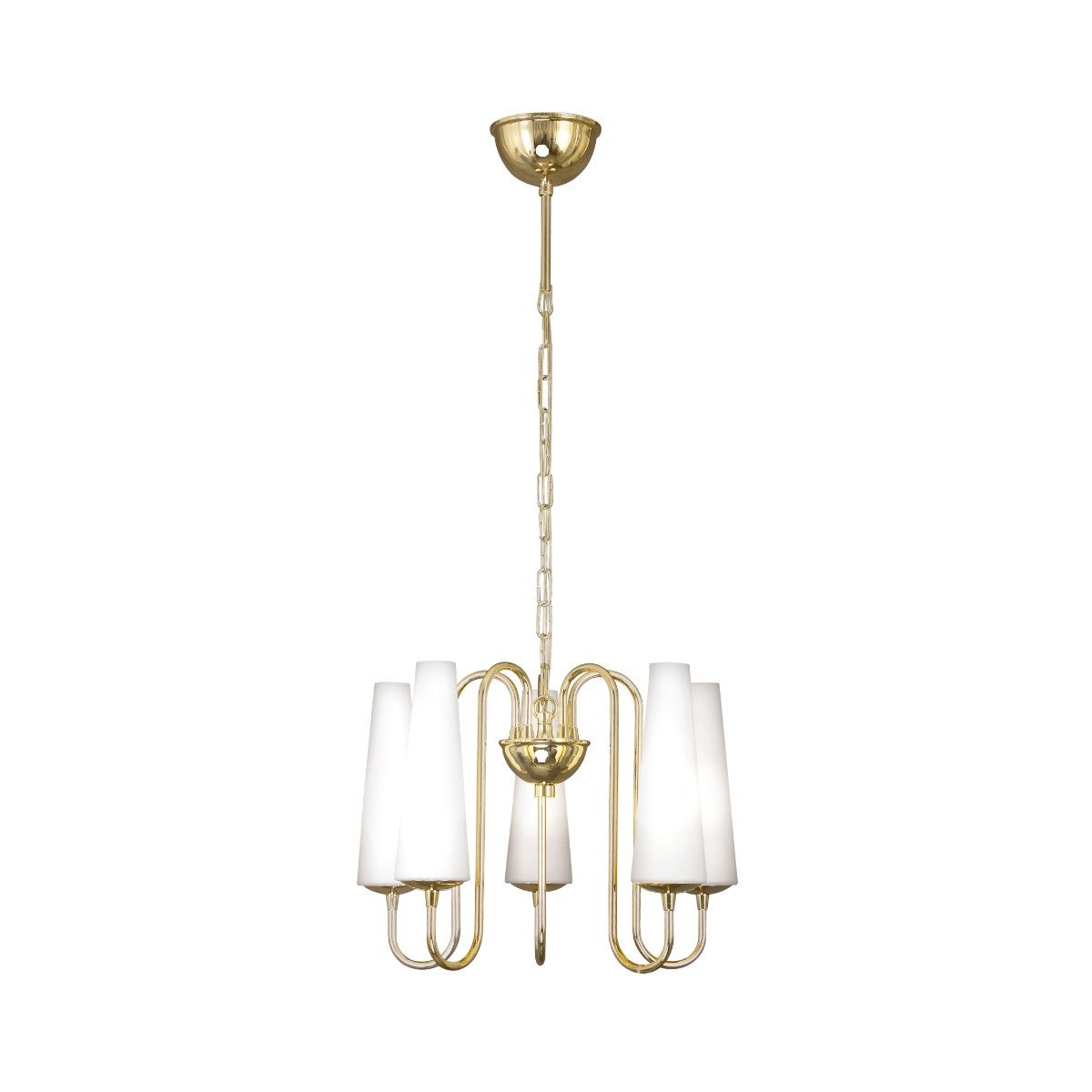 Lampa wisząca metalowa złota MAGNUM 5xE14 Zuma Line 1127