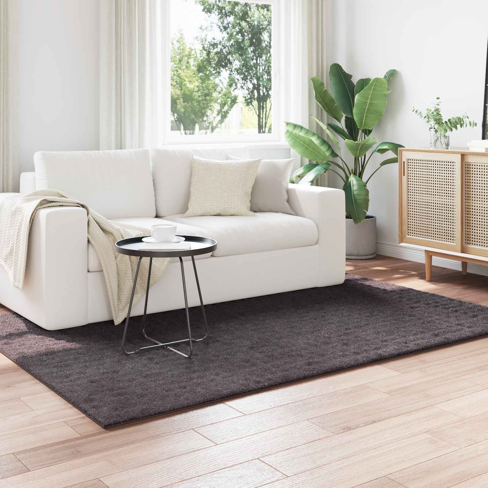 Dywany pokojowe SIROLO antracytowy 230 x 160 cm Poliester vidaXL