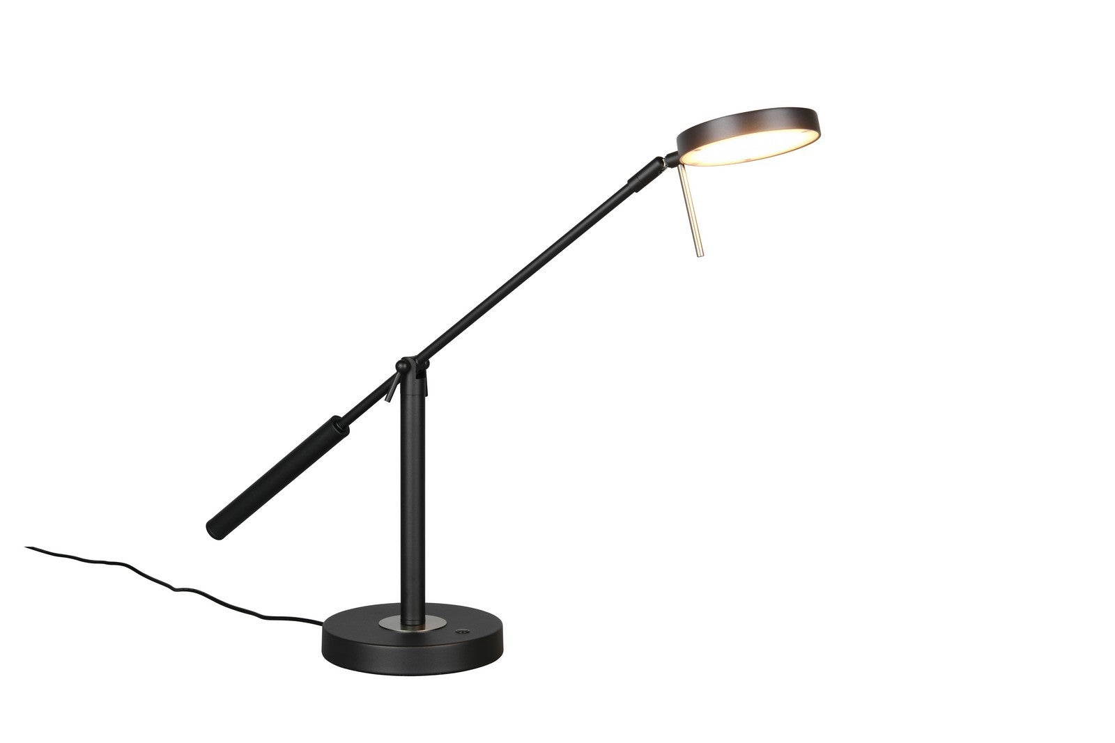 Lampa stołowa LED MONZA czarna 12W zmienna (ciepła / neutralna) 1400lm metal wym:52x16x69cm IP20 Trio