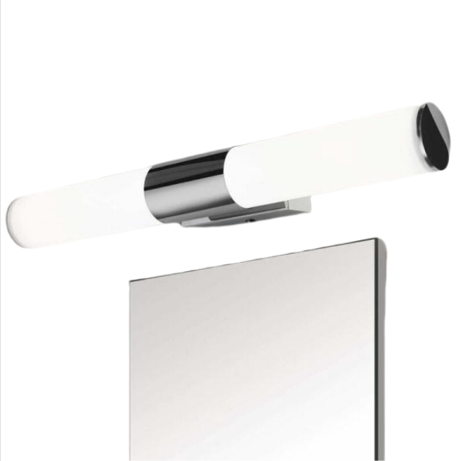 Kinkiet do lustra łazienkowego, sufitowa lampa łazienkowa, oświetlenie do makijażu w kolorze chromu, instalacja bez wiercenia, lustro LED