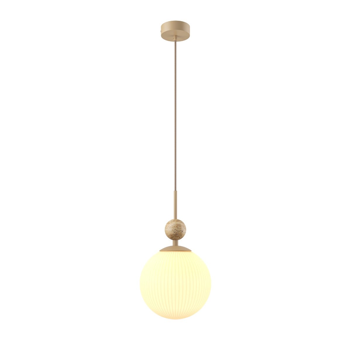 Maytoni Tavo Lampa sufitowa wisząca Tavo Globe Beige E27