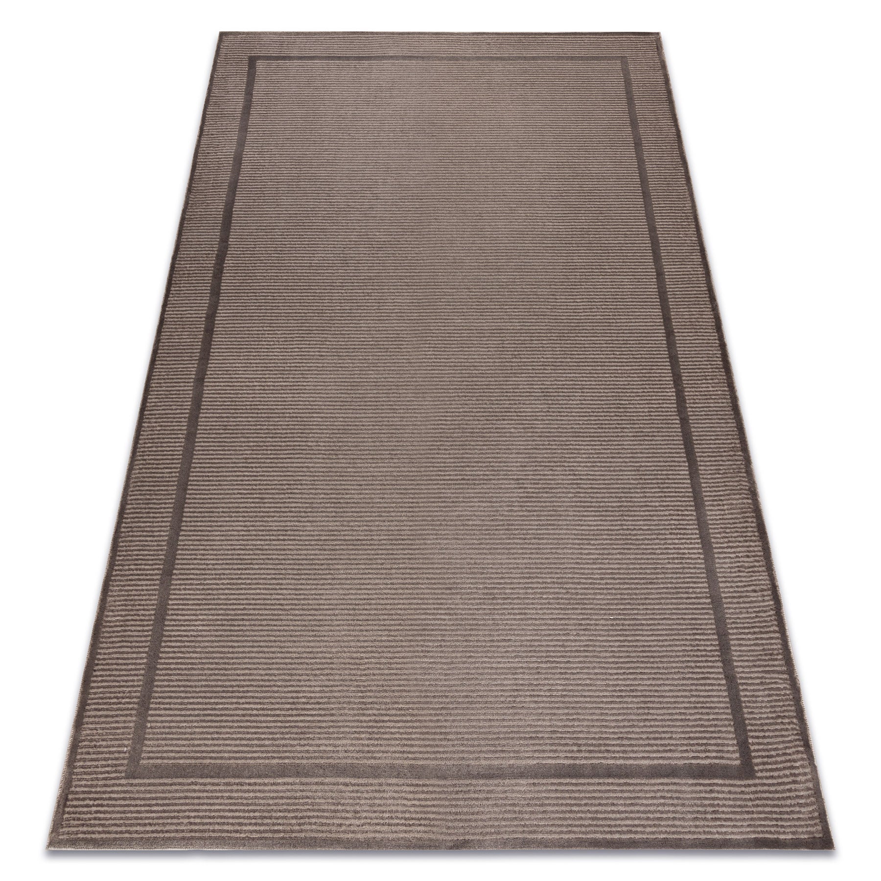 Dywan AURA J2659A ciemny beż vision / beż - Ramka, linie strukturalny, nowoczesny 200x290 cm