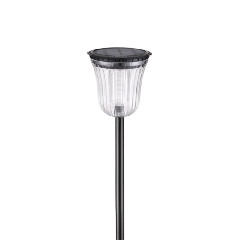 Zewnętrzna lampa solarna - oświetlenie LED do ogrodu i na taras - 13,5 * 63,9 cm (światło białe + światło ciepłe)