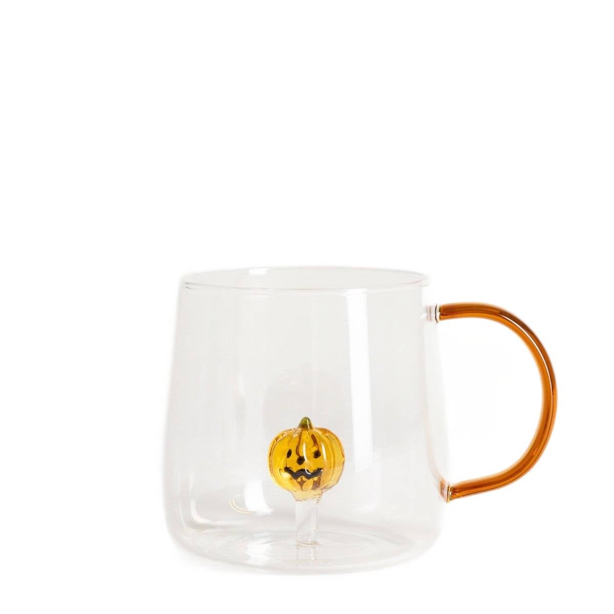 Szklanka PUMPKIN z uchem i dynią w środku 0,47 l HOMLA