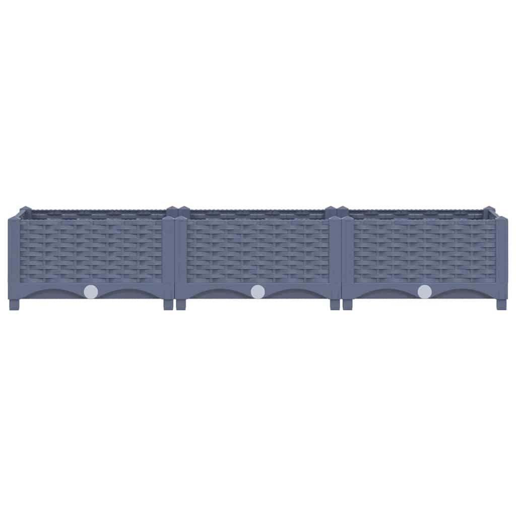 Donica do podniesionej rabaty, 120x40x23 cm, polipropylen