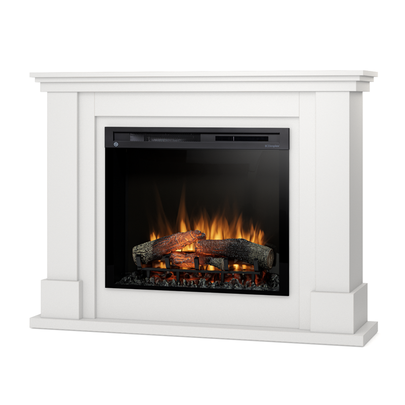 Kominek elektryczny ścienny 28 XHD 1400W grzewczy LED obudowa biała Warmtec Luena