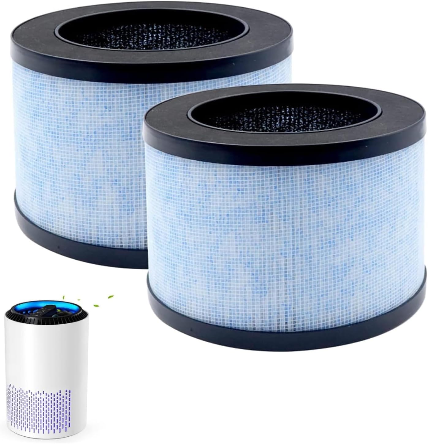 Zestaw 2 filtrów do oczyszczacza powietrza Intelabe EP1080/AROEVE MK01 MK06, zamiennik HEPA, do oczyszczacza powietrza