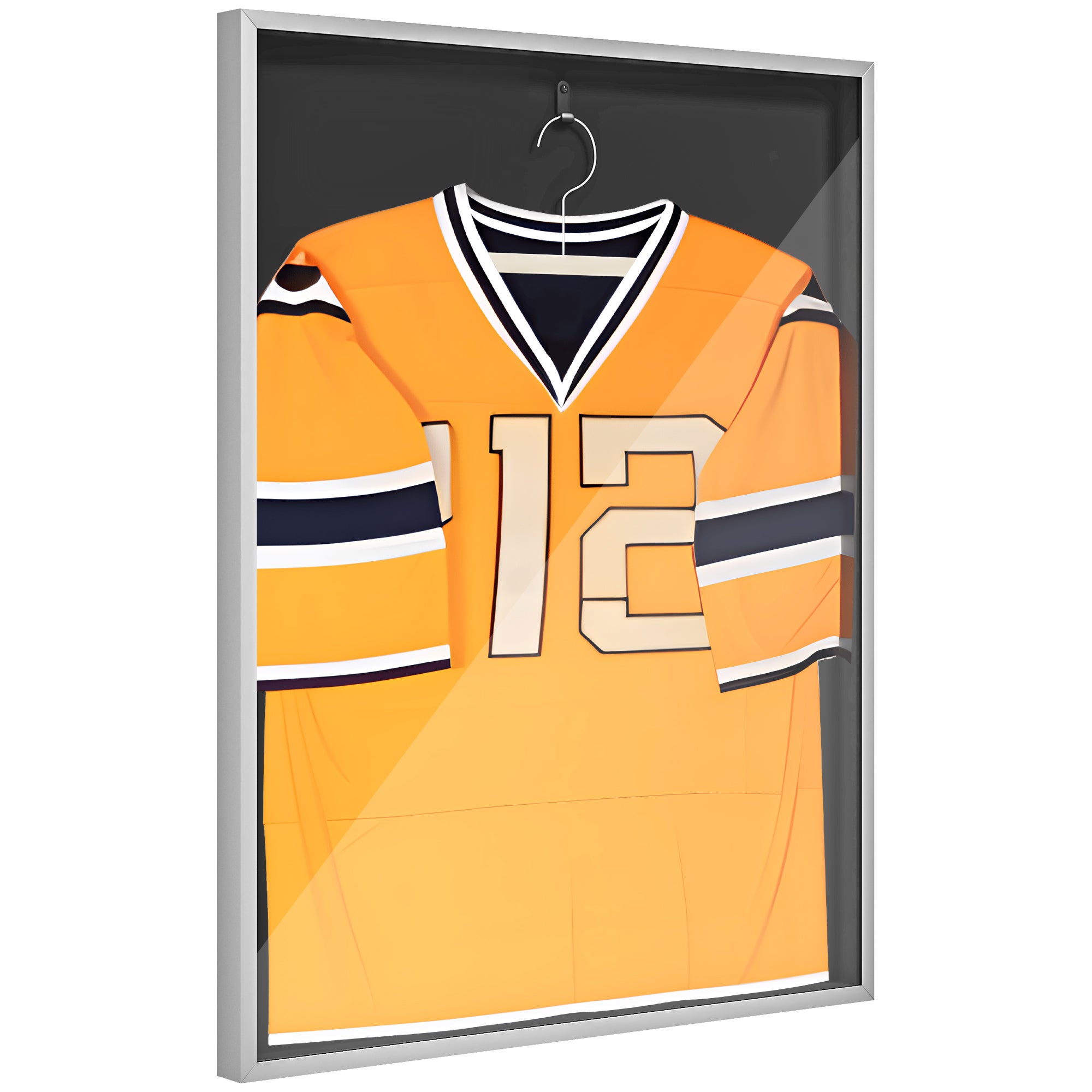 Skrzynka na ramę T-frame aluminiowa rama do jerseyu akrylowy uchwyt filcowy wyściółka wewnętrzna 70 x 90 cm