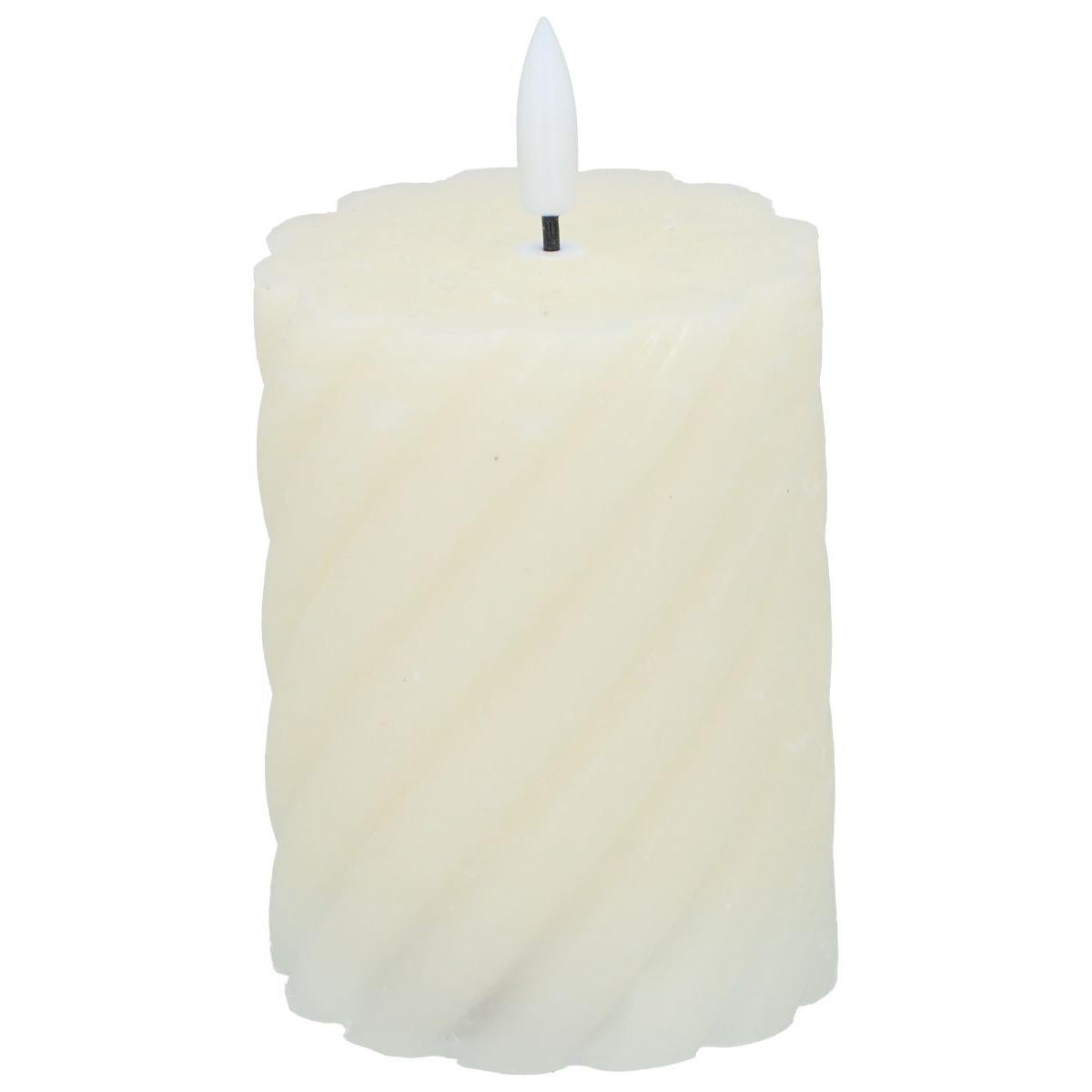 Świeca dekoracyjna Led 7x10 cm creme