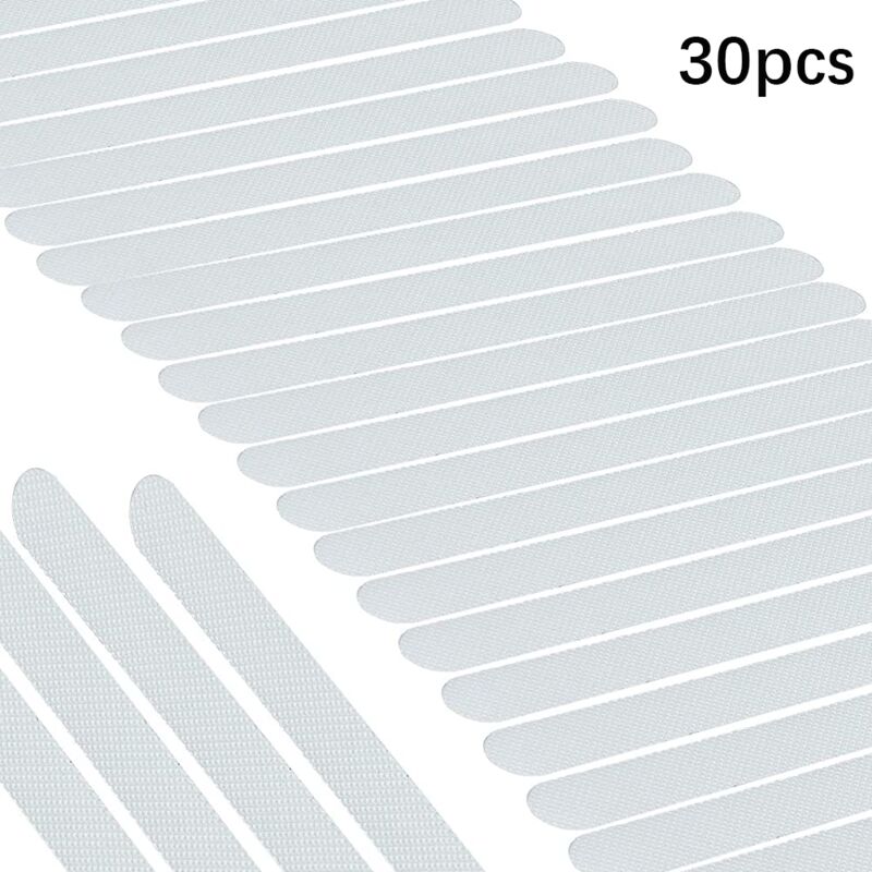 30 sztuk antypoślizgowych naklejek, paski bezpieczeństwa do wanny pod prysznic, przezroczyste, samoprzylepne, antypoślizgowe naklejki