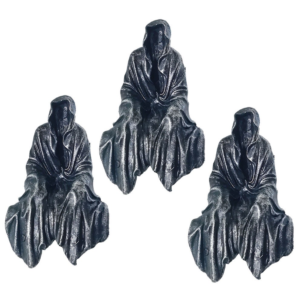 3szt. Dekoracja Halloween - Gotycka figura - Rzeźba z żywicy do dekoracji wnętrz, biura, salonu, sypialni