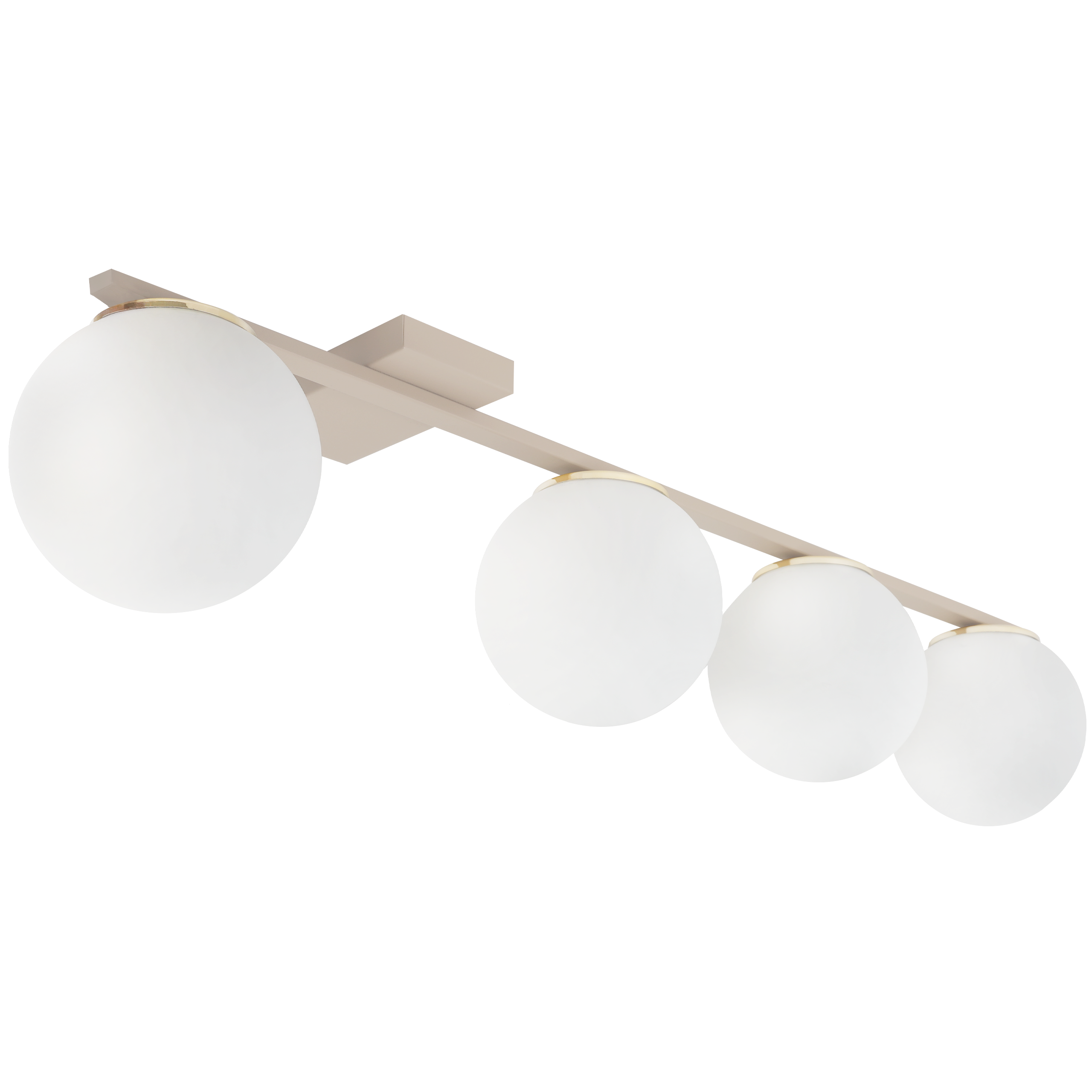 Lampa sufitowa wisząca Light Home LH Alta 4x E14 kaszmir klosz szklany biały