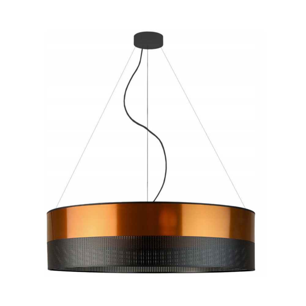 Lampa sufitowa żyrandol lampa wisząca z abażurem walec 80 cm BLUES
