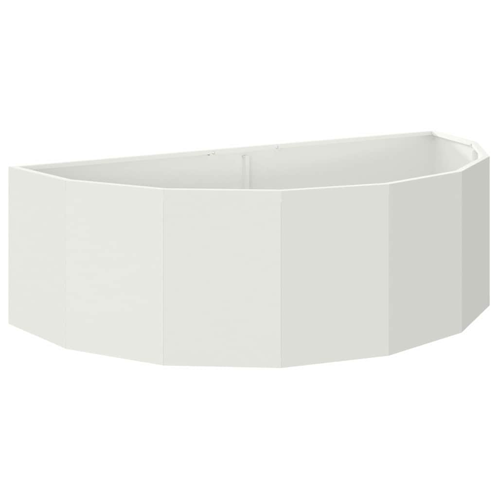 Donica Biały 120 x 60 x 35 cm Stal