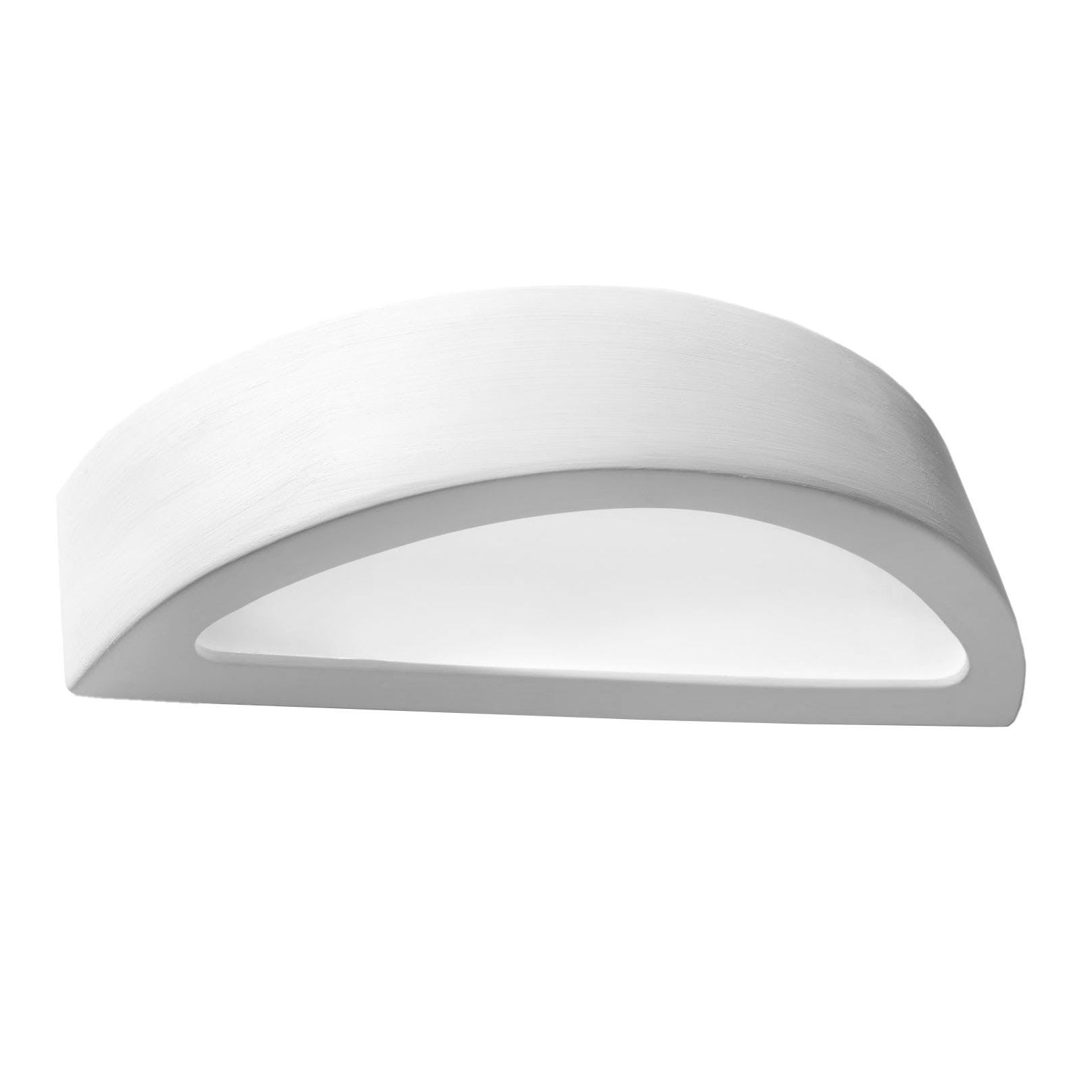 Kinkiet ścienny Atena biały 1xE27x60W wym: 10 x 40,5 x 14,5 cm ceramika / gips IP20 Sollux Lighting