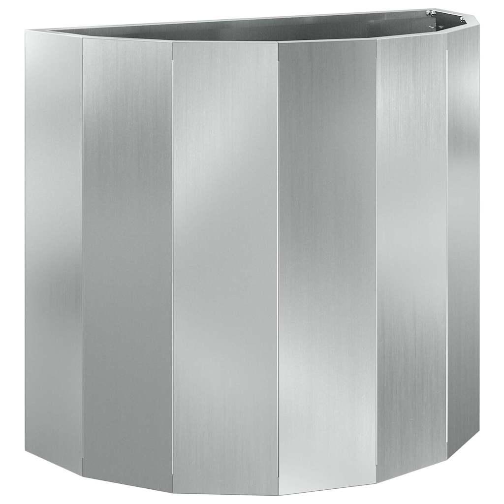 Donica Srebrny 60 x 30 x 50 cm Stal Galwanizowana