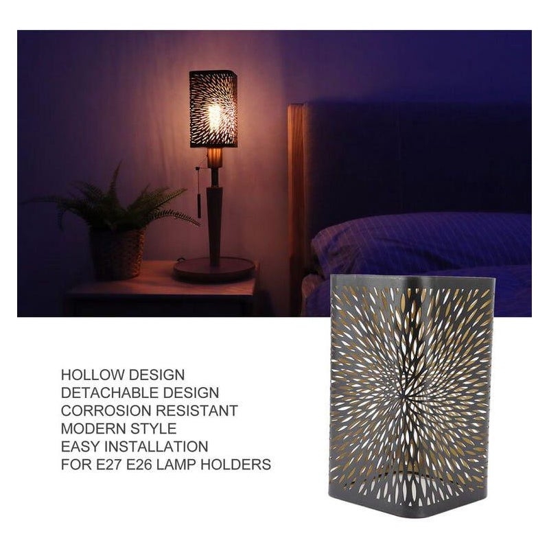 Metalowy Klosz Lampy, Nowoczesny Dekoracyjny ażurowy Metalowy Klosz do Sypialni E27 E26
