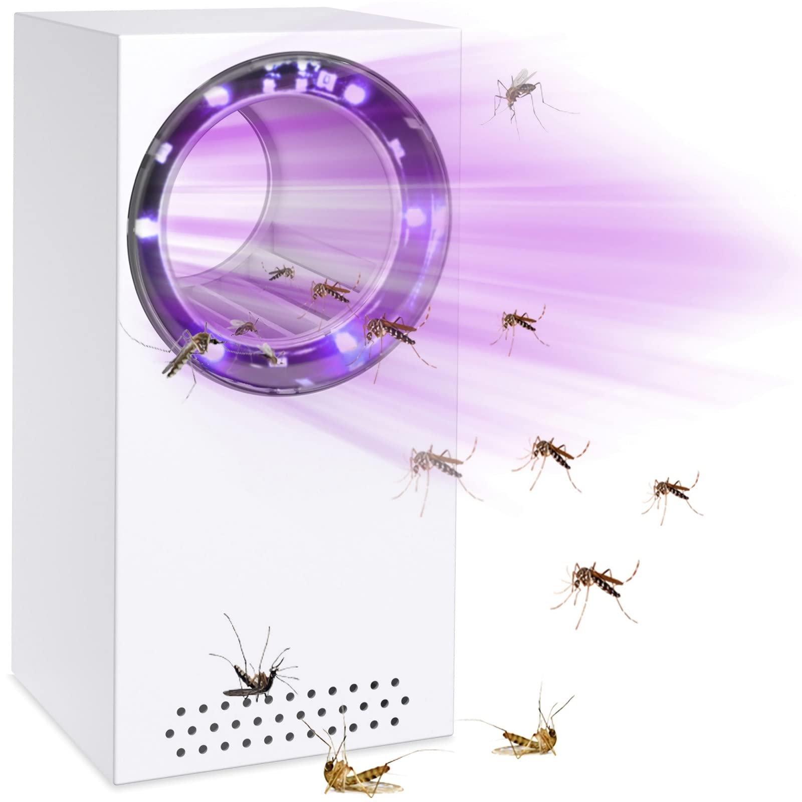 Elektryczna pułapka na muchy - Przenośna elektryczna pułapka na komary UV - Ochrona przed owadami i komarami - USB - Do domu
