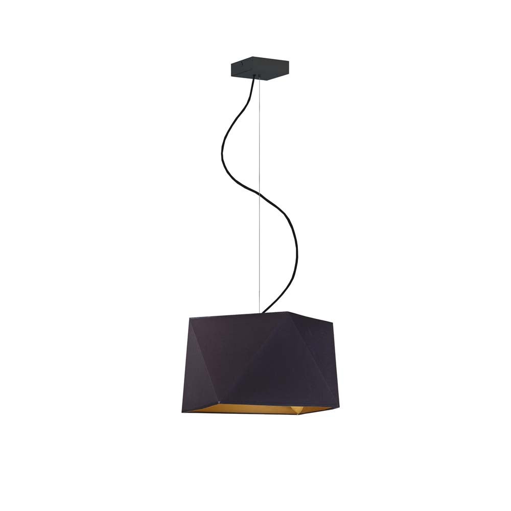 Lampa wisząca zwis żyrandol sufitowa z abażurem diament BURNE Z1