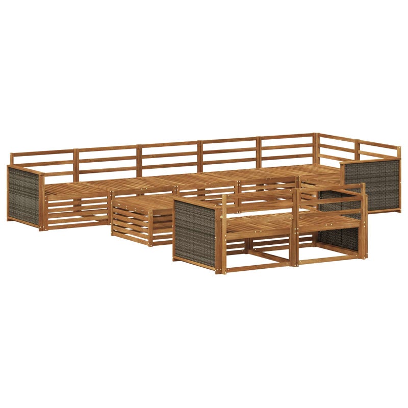 Zestaw sof na zewnątrz 9 pcs