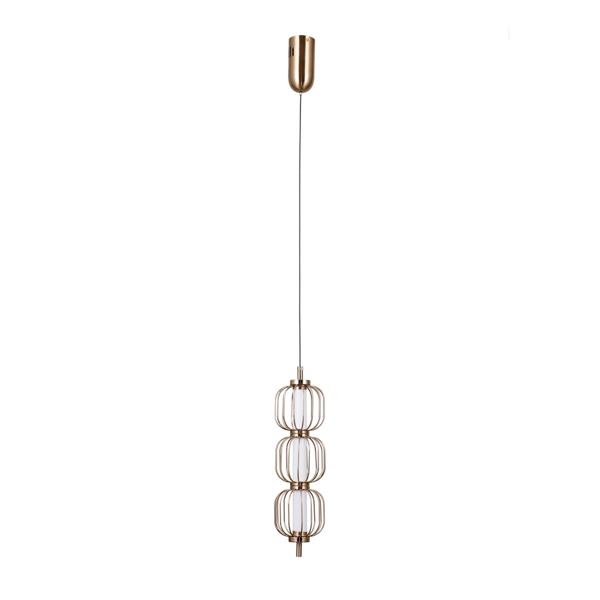 Lampa wisząca PEDRO LED 12W Ciepła biel 764lm złota wym: 120 x 11 x 11 cm Italux