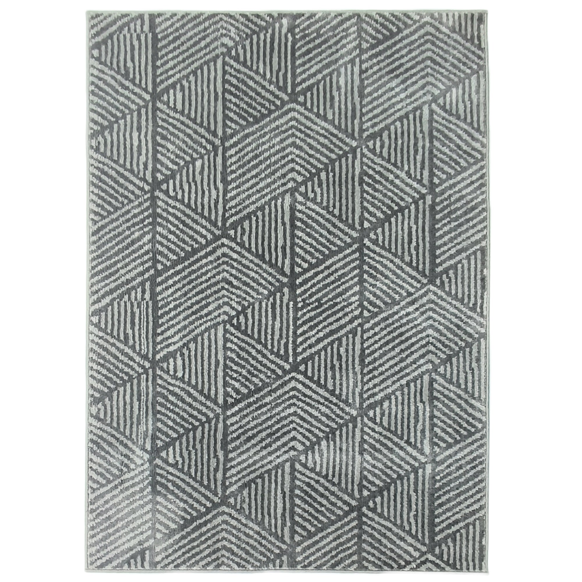 Dywan do salonu w nowoczesnym stylu, zmywalny, 150 x 80 cm, ciemnoszary